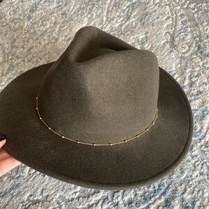Van Palma Noe Lamb Felt Fedora With Chain